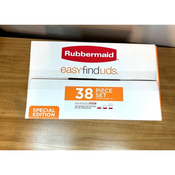 Rubbermaid 38 piece Easy Find Lids 2 Vented Red - Picture 6 of 8